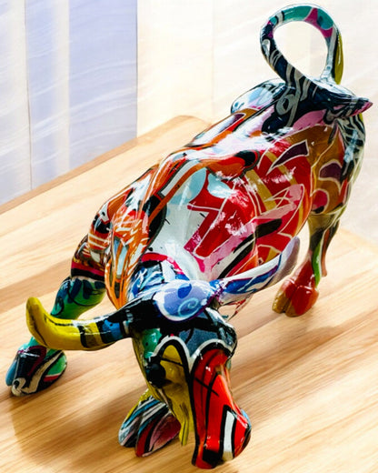 Rădăcină Taur Decorativ "BullArt" – Artă Unică cu Opțiune de Gravare - 4 variante de culoare, pentru cadou personalizat