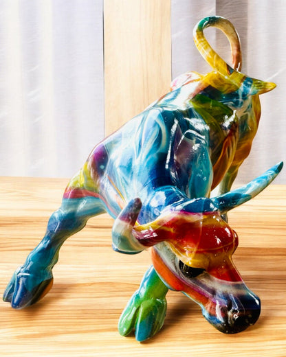 Rădăcină Taur Decorativ "BullArt" – Artă Unică cu Opțiune de Gravare - 4 variante de culoare, pentru cadou personalizat