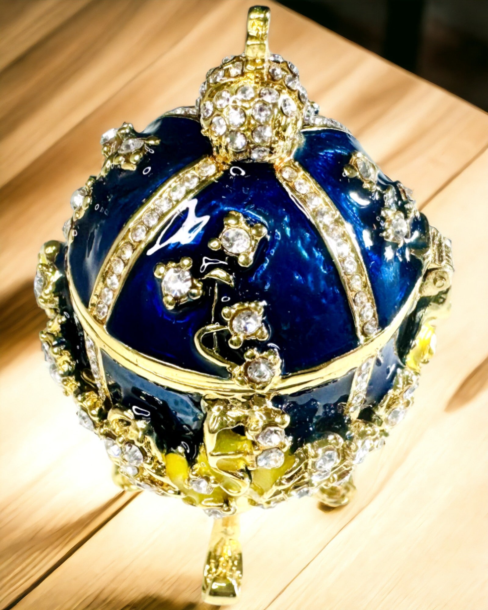 Cutie pentru Bijuterii 'Ou Imperial' Faberge – Stil Vintage, Recipient Decorativ pentru Accesorii