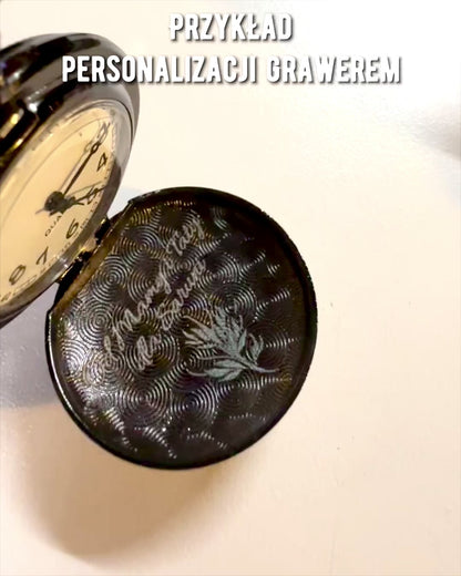 Ceas de buzunar "Galactic Eye" personalizat cu gravură