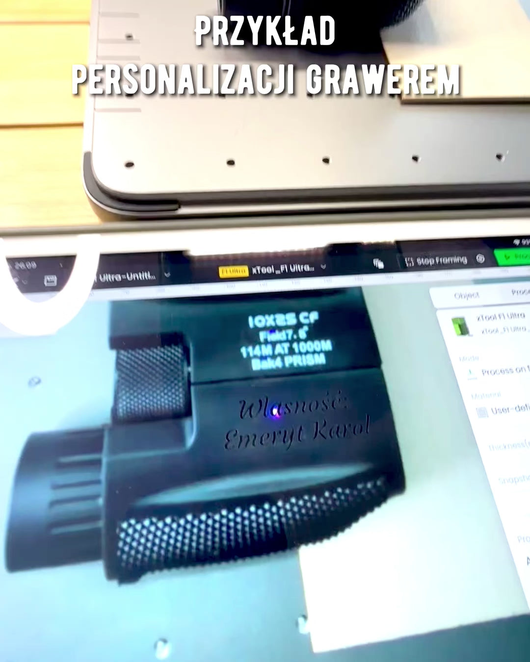 Lornetă CampMaster 10x25, posibilitate de personalizare prin gravură