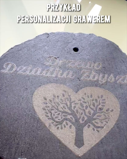 Suport pentru cafea, ceai din piatră naturală cu gravură personalizată – Pătrat, cerc, hexagon, 10 cm